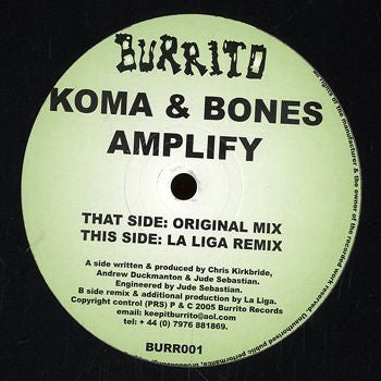 Koma & Bones : Amplify (12")