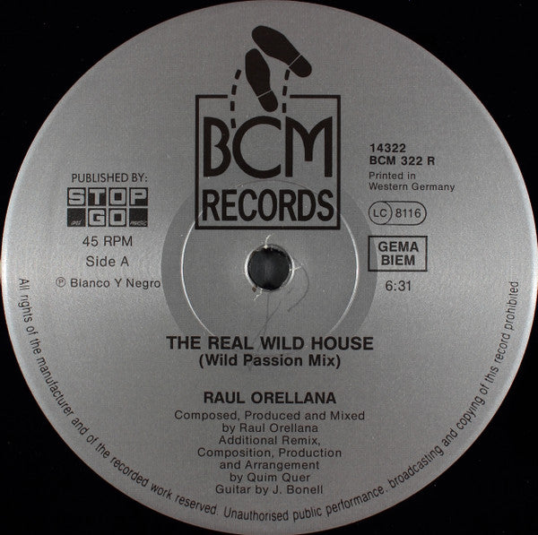 Raul Orellana* : The Real Wild Remix (12")