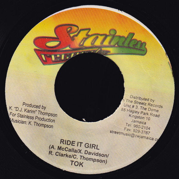 TOK* / Kid Kurrupt : Ride It Girl / Best Feeling (7")
