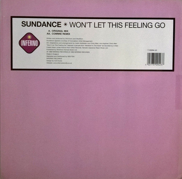 Sundance : Won't Let This Feeling Go (12")