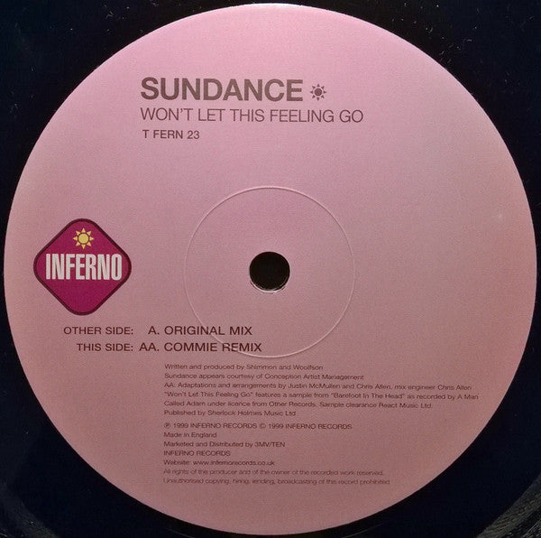 Sundance : Won't Let This Feeling Go (12")