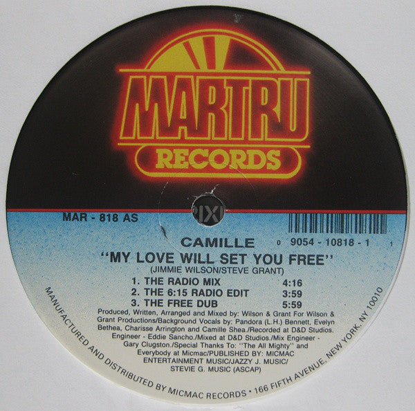 Camille (2) : My Love Will Set You Free (12")