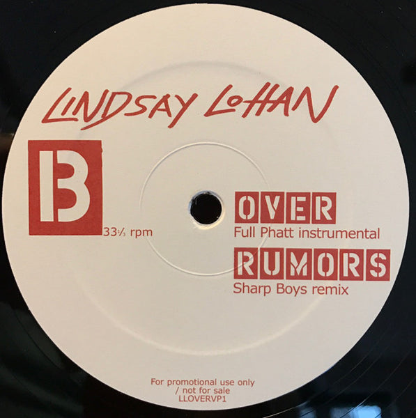 Lindsay Lohan : Over (12", Promo)