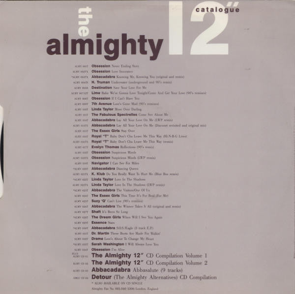 Sarah Washington : I Will Always Love You (Dance Version) (12")