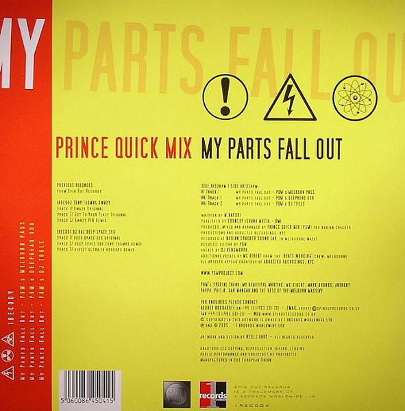 Prince Quick Mix : My Parts Fall Out (12")