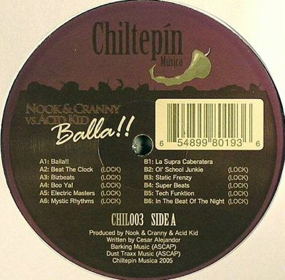 Nook & Cranny vs. Acid Kit : Balla!! (12")