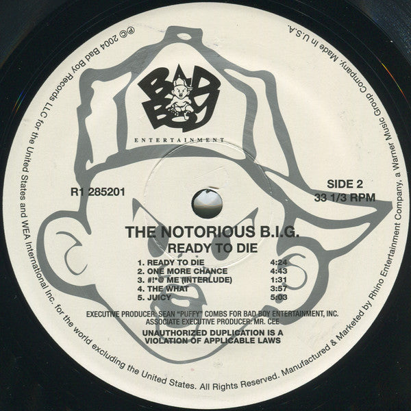 Notorious B.I.G. : Ready To Die (2xLP, Album, RE, 180)