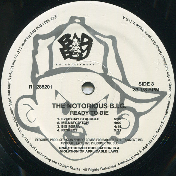 Notorious B.I.G. : Ready To Die (2xLP, Album, RE, 180)