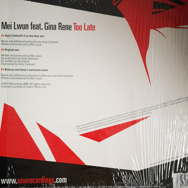 Mei Lwun : Too Late (12")