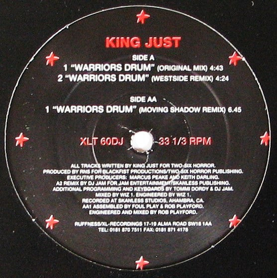 King Just : Warriors Drum (12", Promo)