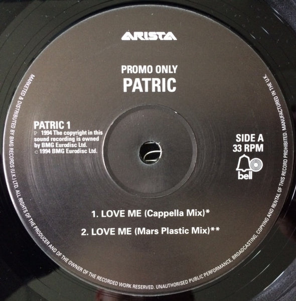 Patric : Love Me (12", Promo)