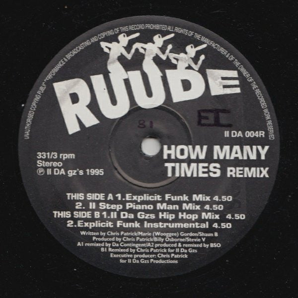 Ruude : How Many Times Remix (12")