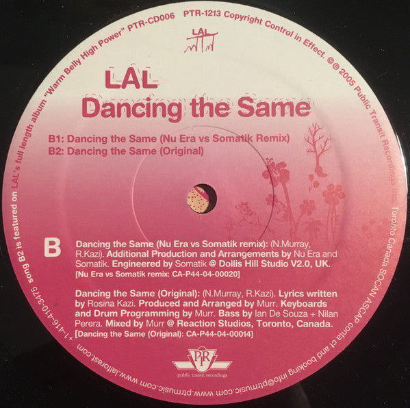 LAL : Dancing The Same (12")