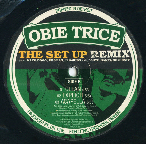 Obie Trice : The Set Up (12")