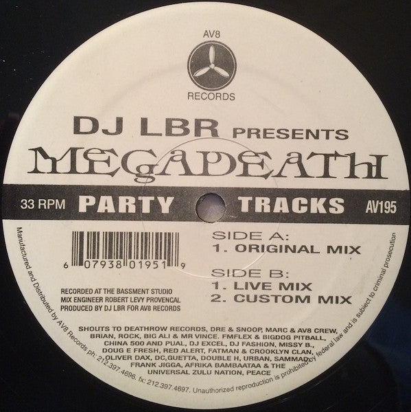 DJ LBR : Megadeath (12")