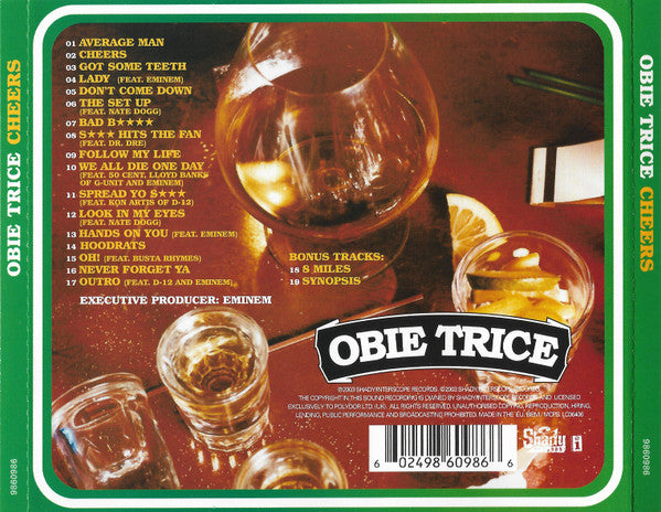 Obie Trice : Cheers (CD, Album, S/Edition)