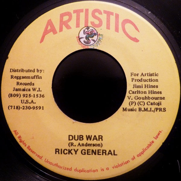 Ricky General : Dub War (7")