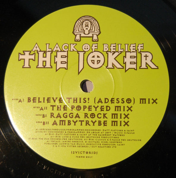 The Joker (11) : A Lack Of Belief (12", Promo)