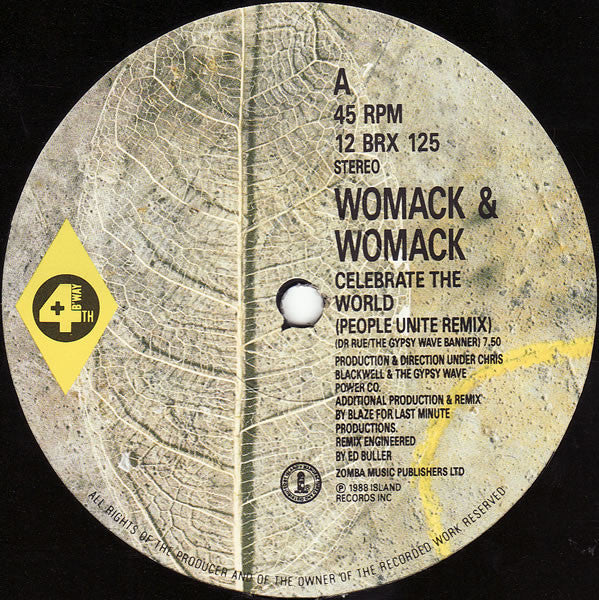 Womack & Womack : Celebrate The World (The People Unite Remix) (12")