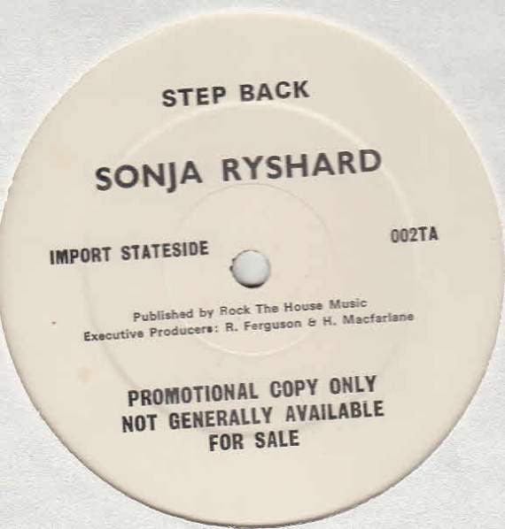 Sonja Ryshard : Step Back (12", Promo)