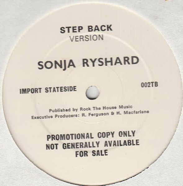 Sonja Ryshard : Step Back (12", Promo)