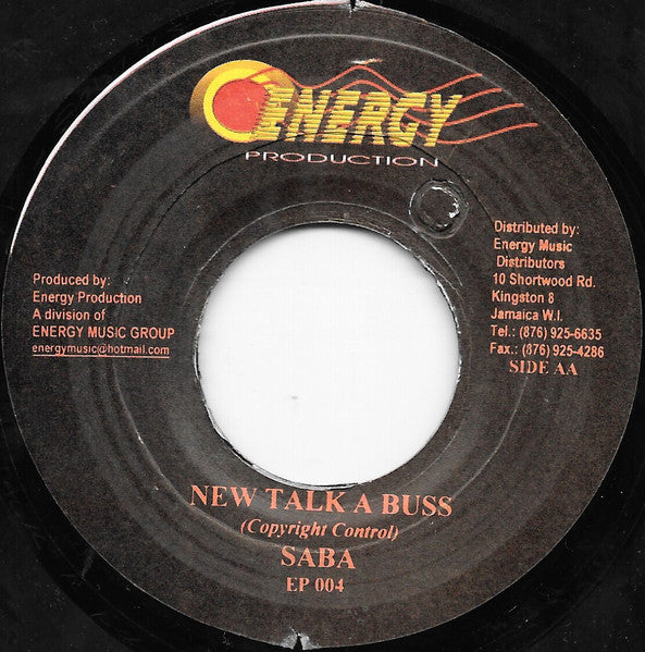 Elephant Man / Saba* : Dem Bwoy Yah / New Talk A Buss (7")