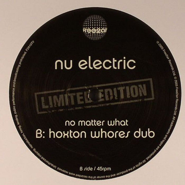 Nu Electric : No Matter What (12")