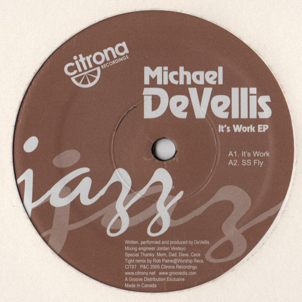 Michael DeVellis : It's Work EP (12", EP)