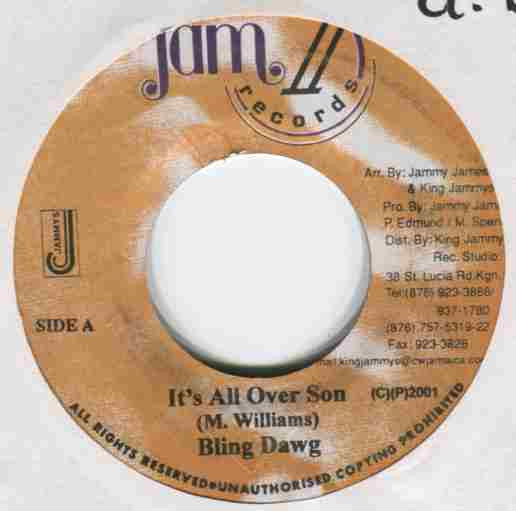 Bling Dawg : It's All Over Son (7")