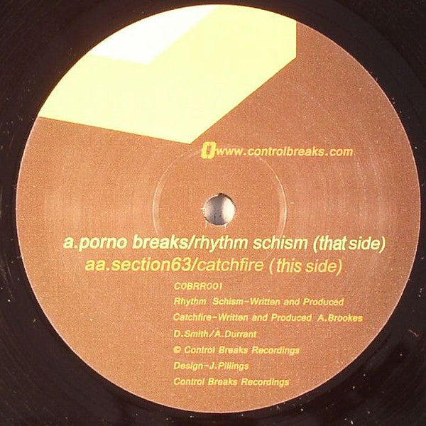 Porno Breaks / Section 63 : Rhythm Schism / Catchfire (12")