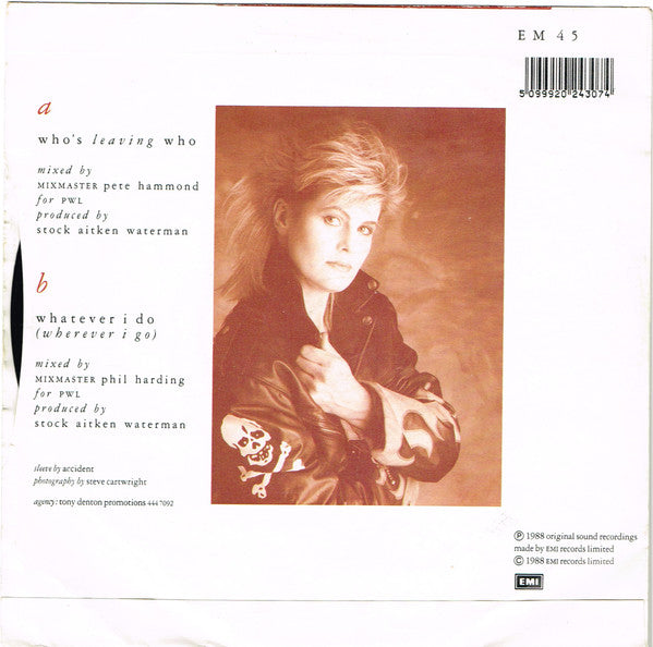 Hazell Dean : Who's Leaving Who (7", Single, Inj)