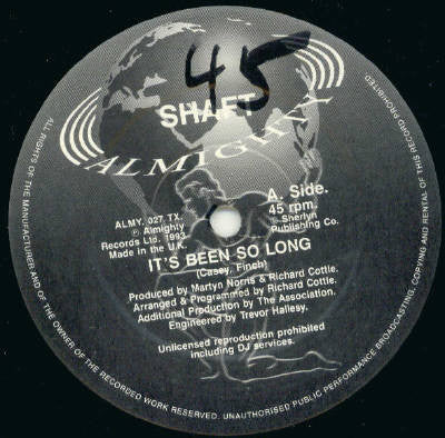 Shaft (5) : It's Been So Long b/w Jack Attack (12")