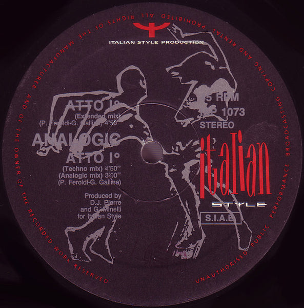 Analogic (5) : Atto I° (12")