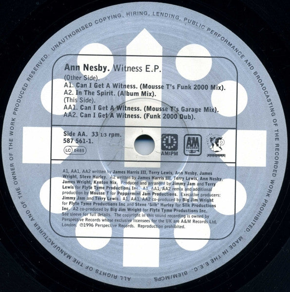 Ann Nesby : Witness EP (12", EP)