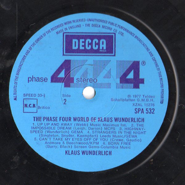 Klaus Wunderlich : The Phase 4 World Of Klaus Wunderlich (LP, RE)