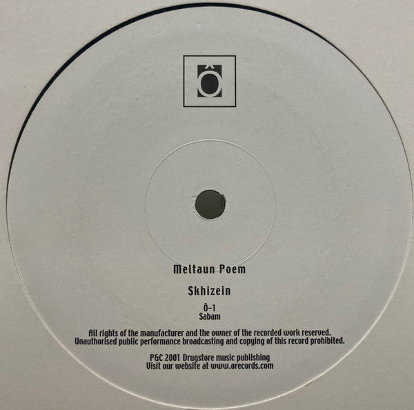 Meltaun Poem : Phobique (12")