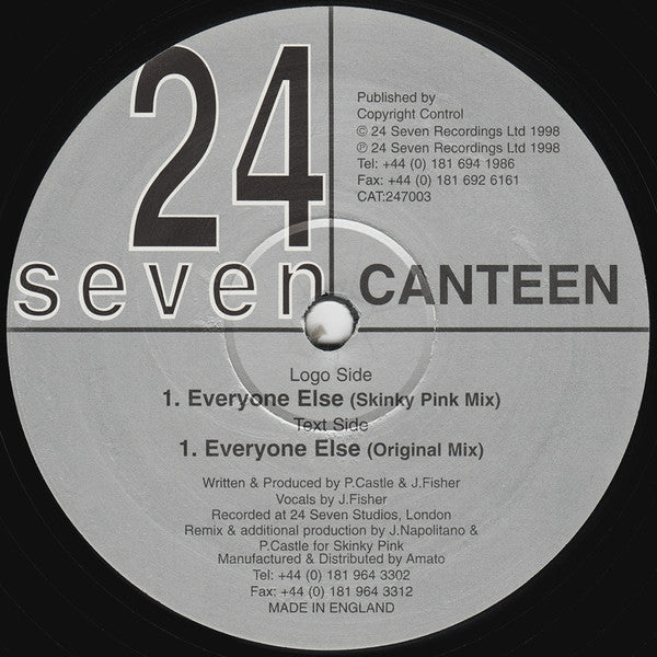 Canteen : Everyone Else (12")