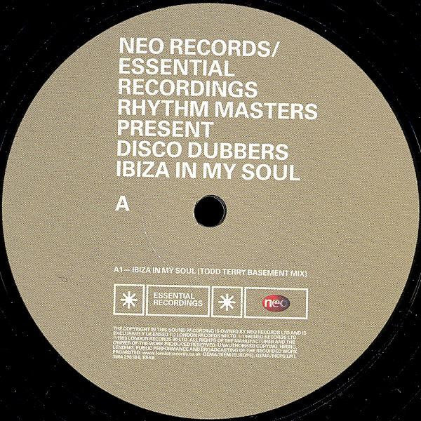 Rhythm Masters Present Disco Dubbers : Ibiza In My Soul (12")