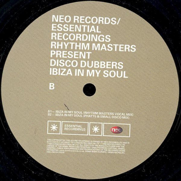Rhythm Masters Present Disco Dubbers : Ibiza In My Soul (12")