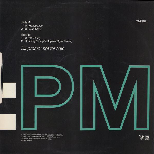 Loni Clark : U (12", Single, Promo)