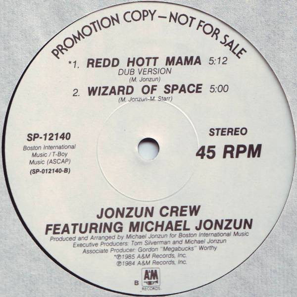 The Jonzun Crew Featuring Michael Jonzun : Redd Hott Mama (12", Promo)