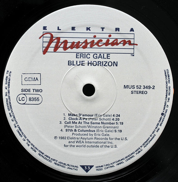 Eric Gale : Blue Horizon (LP, Album)