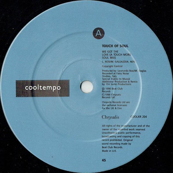 Touch Of Soul : We Got The Love (A Touch More Soul Remix) (12")