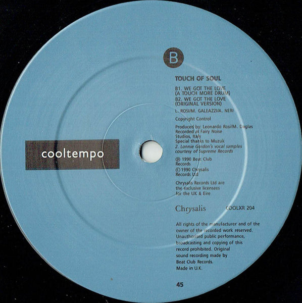 Touch Of Soul : We Got The Love (A Touch More Soul Remix) (12")