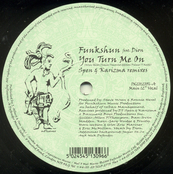 Funkshun : You Turn Me On (Spen & Karizma Remixes) (12")