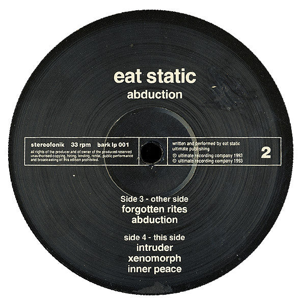 Eat Static : Abduction (2xLP, Album)