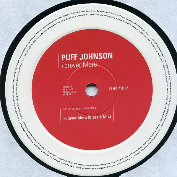 Puff Johnson : Forever More (House Mixes From Love To Infinity) (12", Promo)