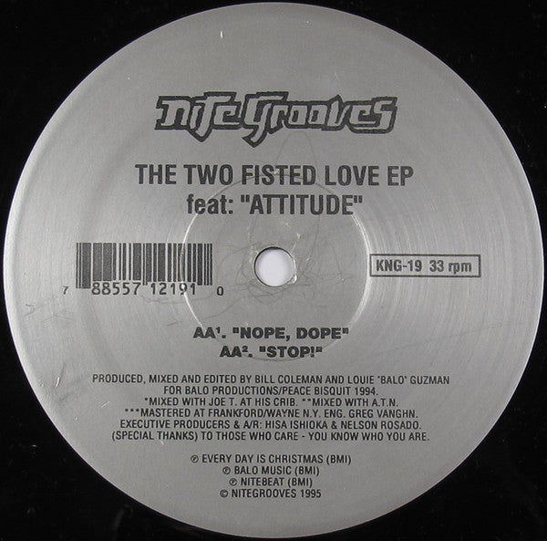 Louie "Balo" Guzman & Bill Coleman : The Two Fisted Love EP (12", EP)