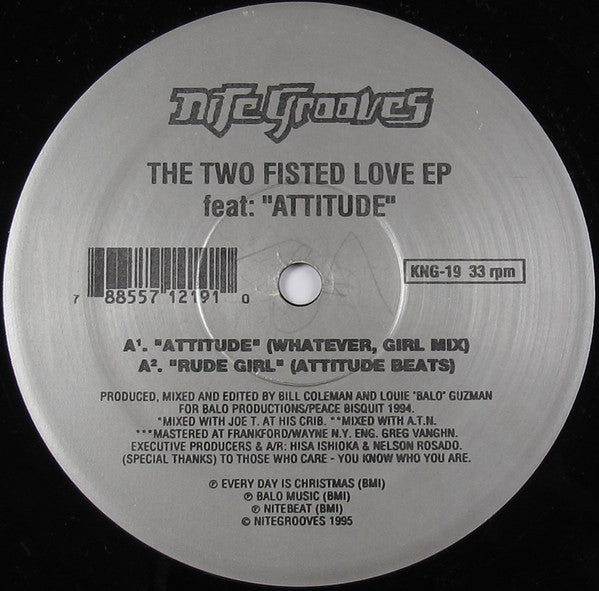 Louie "Balo" Guzman & Bill Coleman : The Two Fisted Love EP (12", EP)