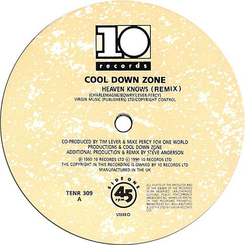 Cool Down Zone : Heaven Knows (12" Remix) (12")